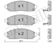 22-0743-1 Brzdové destičky METELLI