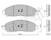 22-1081-1 Brzdové destičky METELLI