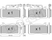 22-1141-0 Brzdové destičky METELLI