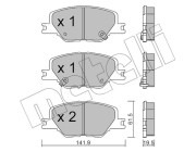 22-1177-0 Brzdové destičky METELLI