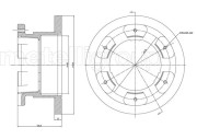 23-1000 METELLI brzdový kotúč 23-1000 METELLI