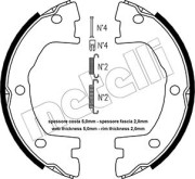 53-0077K METELLI sada brzd. čeľustí parkov. brzdy 53-0077K METELLI