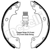 53-0165 METELLI sada brzdových čeľustí 53-0165 METELLI