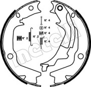 53-0186K METELLI sada brzd. čeľustí parkov. brzdy 53-0186K METELLI