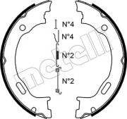 53-0242K METELLI sada brzd. čeľustí parkov. brzdy 53-0242K METELLI