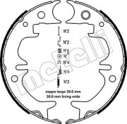 53-0444K METELLI sada brzd. čeľustí parkov. brzdy 53-0444K METELLI