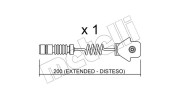 SU.012 METELLI výstrażný kontakt opotrebenia brzdového oblożenia SU.012 METELLI