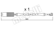 SU.083 METELLI výstrażný kontakt opotrebenia brzdového oblożenia SU.083 METELLI