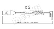 SU.167K METELLI výstrażný kontakt opotrebenia brzdového oblożenia SU.167K METELLI