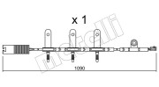 SU.189 METELLI výstrażný kontakt opotrebenia brzdového oblożenia SU.189 METELLI