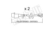 SU.225K METELLI výstrażný kontakt opotrebenia brzdového oblożenia SU.225K METELLI