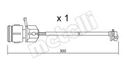 SU.249 METELLI výstrażný kontakt opotrebenia brzdového oblożenia SU.249 METELLI