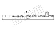 SU.309 METELLI výstrażný kontakt opotrebenia brzdového oblożenia SU.309 METELLI