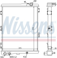 693698 Chladič, chlazení motoru NISSENS