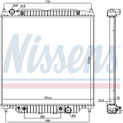 606157 NISSENS chladič motora 606157 NISSENS
