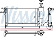 690668 Chladič, chlazení motoru ** FIRST FIT ** NISSENS