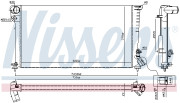 692575 Chladič, chlazení motoru NISSENS