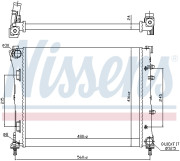 693420 Chladič, chlazení motoru NISSENS