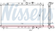 62434 NISSENS chladič motora 62434 NISSENS