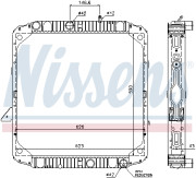 62565 NISSENS chladič motora 62565 NISSENS