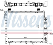 62755A Chladič, chlazení motoru NISSENS
