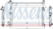 696365 Chladič, chlazení motoru NISSENS