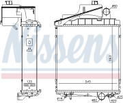 63482 NISSENS chladič motora 63482 NISSENS