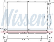 64031 NISSENS chladič motora 64031 NISSENS