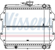 64082 NISSENS chladič motora 64082 NISSENS