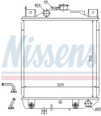 64203 NISSENS chladič motora 64203 NISSENS