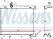 646896 Chladič, chlazení motoru NISSENS