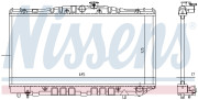 64717 NISSENS chladič motora 64717 NISSENS