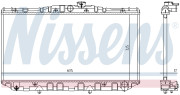 64850 NISSENS chladič motora 64850 NISSENS