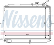 66611 Chladič, chlazení motoru NISSENS