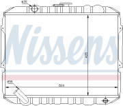 67017 Chladič, chlazení motoru NISSENS