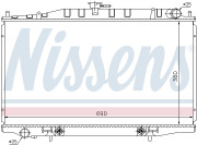 67355 NISSENS chladič motora 67355 NISSENS