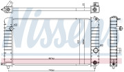 691953 NISSENS chladič motora 691953 NISSENS