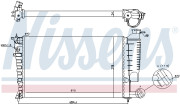 695091 Chladič, chlazení motoru NISSENS