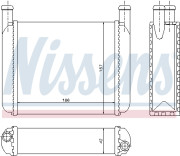 70010 Výměník tepla, vnitřní vytápění NISSENS