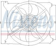 85265 Větrák, chlazení motoru NISSENS