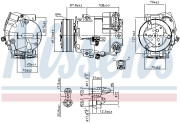 890268 Kompresor, klimatizace ** FIRST FIT ** NISSENS