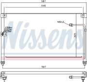 94294 NISSENS kondenzátor klimatizácie 94294 NISSENS