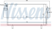 94500 NISSENS kondenzátor klimatizácie 94500 NISSENS