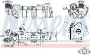 989440 NISSENS chladič pre recirkuláciu plynov 989440 NISSENS