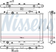 606314 NISSENS chladič motora 606314 NISSENS