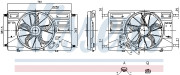 850100 NISSENS ventilátor chladenia motora 850100 NISSENS