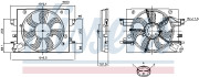 850110 NISSENS ventilátor chladenia motora 850110 NISSENS
