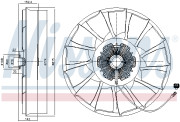 86240 Spojka, větrák chladiče NISSENS