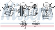 890594 Kompresor, klimatizace ** FIRST FIT ** NISSENS