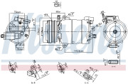 890794 Kompresor, klimatizace ** FIRST FIT ** NISSENS